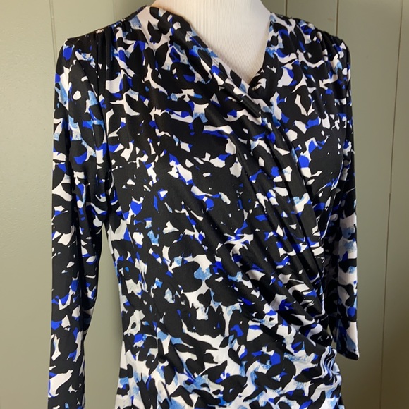 Larry Levine patterned top - Picture 1 of 7